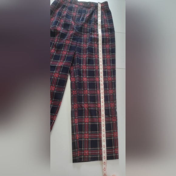 Charter Club Corduroy Scottish Plaid Cotton Pants Size 12 - Picture 10 of 12